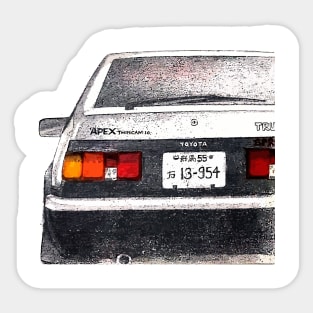 AE86 Hachiroku InitialD Sticker